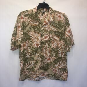 Third Coast Cotton Blend XL Short Sleeve Button Front Tropical Shirt